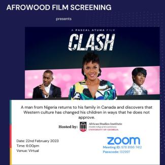 Afrowood Film Screening CLASH Flyer 